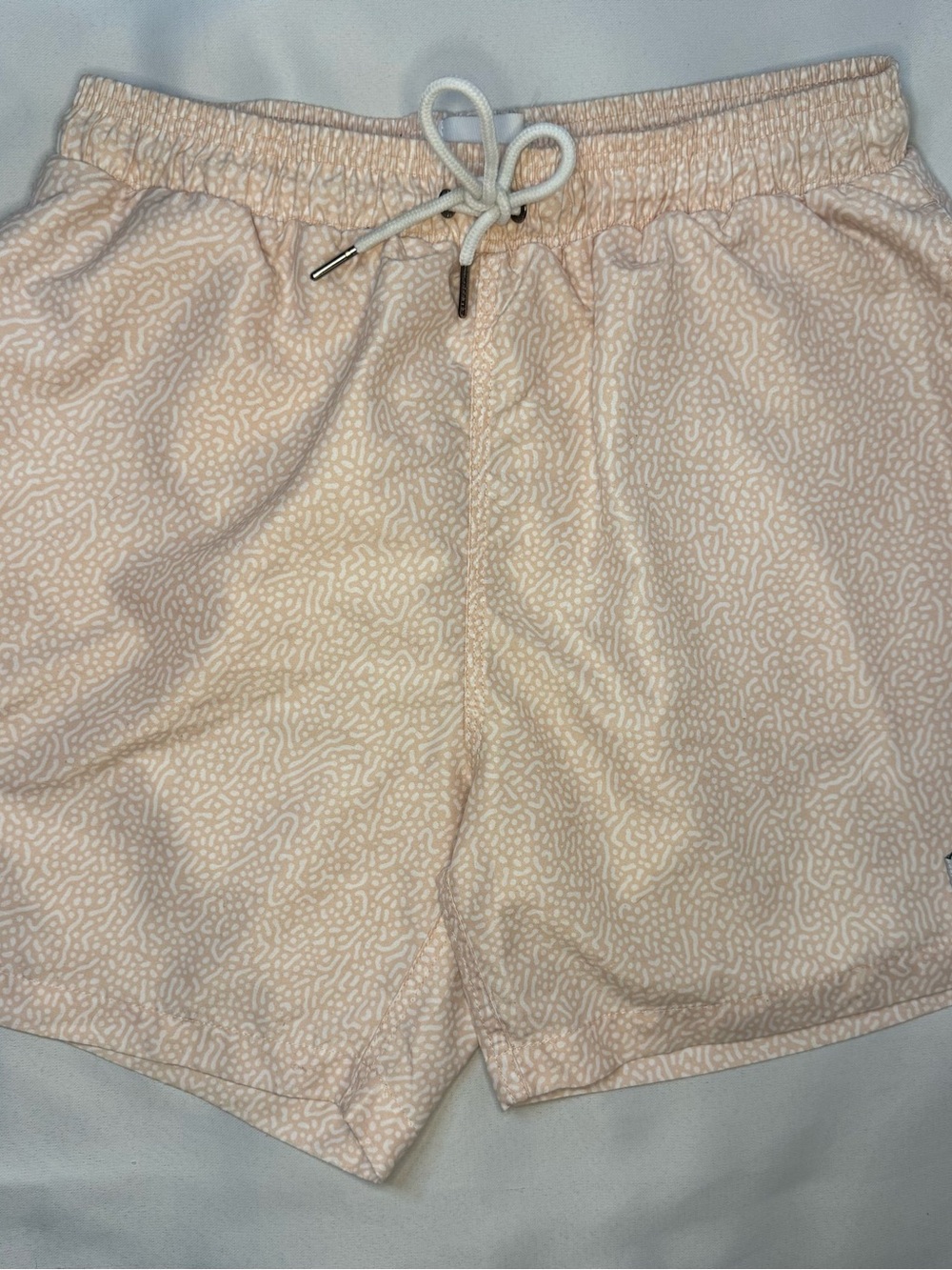 Allfenix - Men's Light Pink Patterned Swim Trunks - Size XL